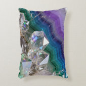 Prismatic Quartz Fusion Vibrant Crystal Design アクセントクッション (正面(垂直))