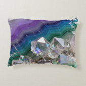 Prismatic Quartz Fusion Vibrant Crystal Design アクセントクッション (裏面)