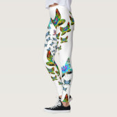 Prismatic Rainbow Butterfly Leggings レギンス (左)