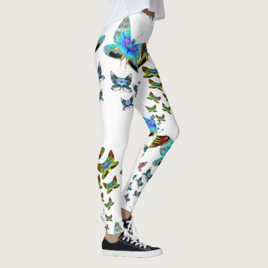 Prismatic Rainbow Butterfly Leggings レギンス (右)