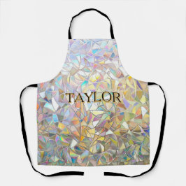Prismatic Stained Glass Effect - Rainbow Prismatic エプロン