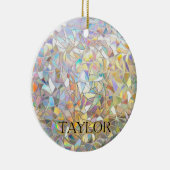 Prismatic Stained Glass Effect - Rainbow Prismatic セラミックオーナメント (右)