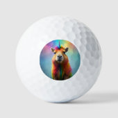 Prismhorn: The Rainbow Capybaraicorn ゴルフボール (正面)