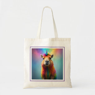 Prismhorn: The Rainbow Capybaraicorn トートバッグ