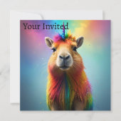 Prismhorn: The Rainbow Capybaraicorn 招待状 (正面)