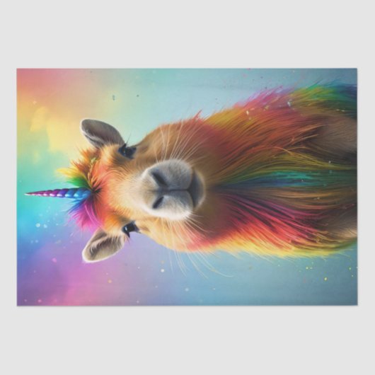 Prismhorn: The Rainbow Capybaraicorn 薄葉紙 (正面)