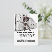 Prison Cards Long Distance Doing Time ポストカード (スタンド正面)