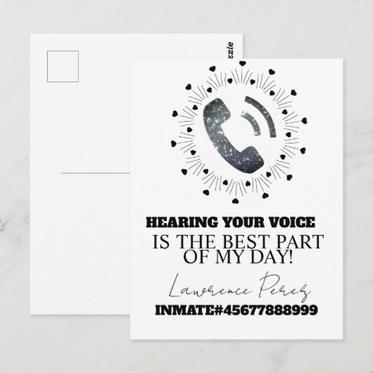 Prison Cards Long Distance Phone Calls ポストカード (正面/裏面)