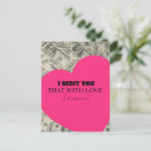 Prison Long Distance Cute Commissary Heart ポストカード (スタンド正面)