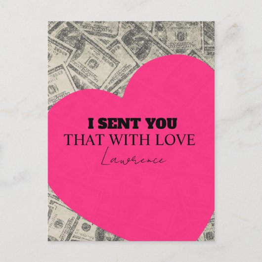 Prison Long Distance Cute Commissary Heart ポストカード (正面)