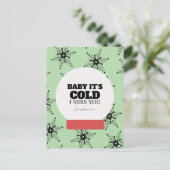 Prison Long Distance Winter Christmas Snowglobe  ポストカード (スタンド正面)