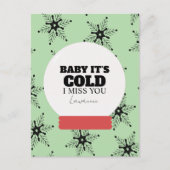 Prison Long Distance Winter Christmas Snowglobe  ポストカード (正面)