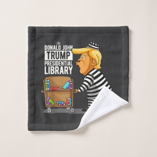 Prison Trump Presidential Library ウォッシュタオル (ウォッシュタオル)