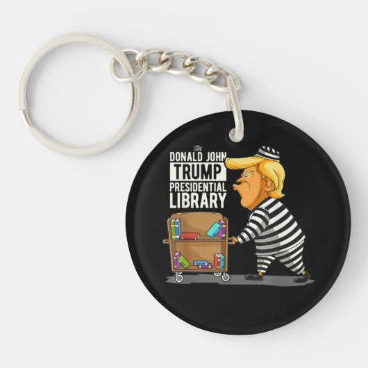 Prison Trump Presidential Library キーホルダー (正面)