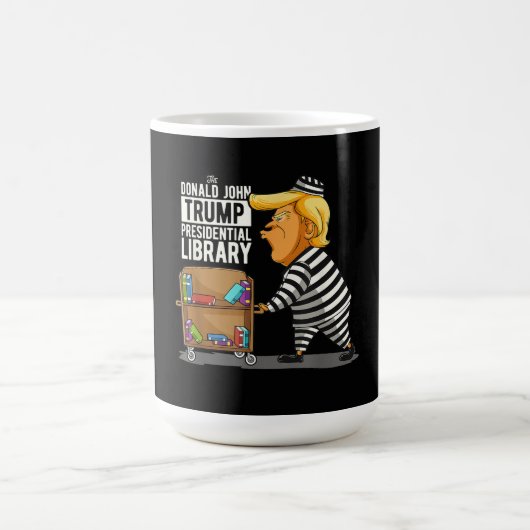 Prison Trump Presidential Library コーヒーマグカップ (中央)