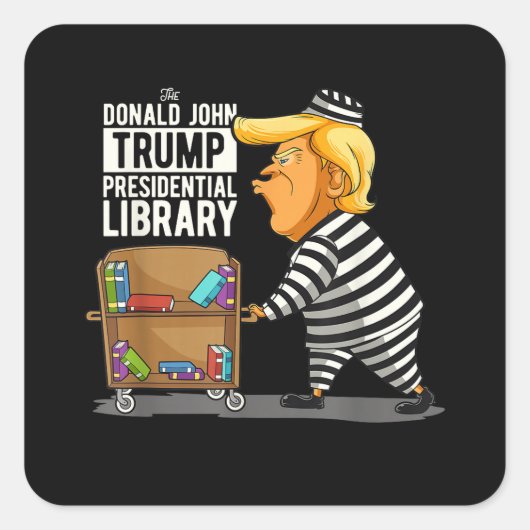 Prison Trump Presidential Library スクエアシール (正面)