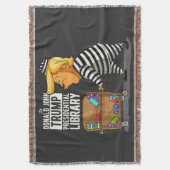 Prison Trump Presidential Library スローブランケット (正面縦)