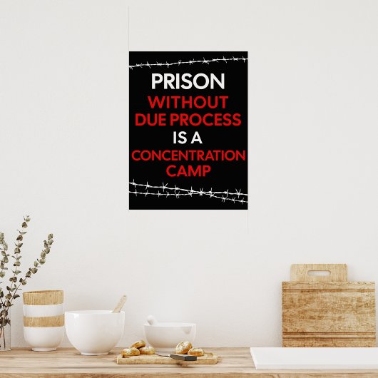 Prison Without Due Process Poster & DOWNLOAD ポスター (キッチン)