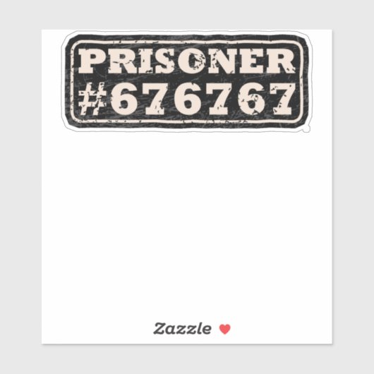 Prisoner 67 Meme シール (シート)