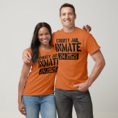 Prisoner County Jail Inmate Halloween Men Design Tシャツ (ユニセックス)