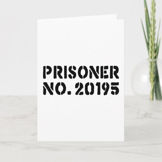 Prisoner No. 20195 カード (正面)