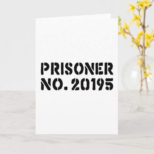 Prisoner No. 20195 カード (黄色い花)