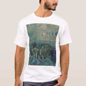 Prisoners Exercising 1890 by Vincent van Gogh Tシャツ (正面)