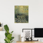Prisoners Exercising by Vincent van Gogh ポスター (ホームオフィス)