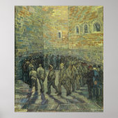 Prisoners Exercising by Vincent van Gogh ポスター (正面)