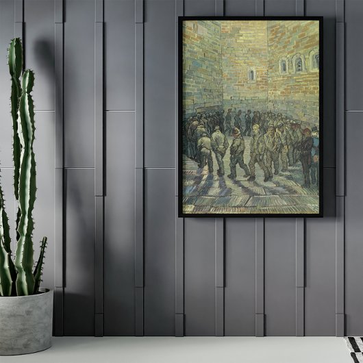 Prisoners Exercising by Vincent van Gogh ポスター