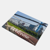 Pritzkerパビリオンの下で歓迎のdoormat ドアマット (アングル)