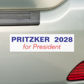 Pritzker 2028社長 バンパーステッカー (車上)