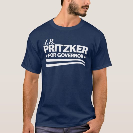 PRITZKER - jbプリツカー(知事) Tシャツ (正面)