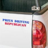 priusdrivingrepublican バンパーステッカー (トラック上)