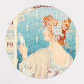 Privat Livemont - Real Manufacture of Corsets ラベル (デザイン1)