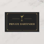 Private Bartender QR Code Professional 名刺 (正面)