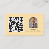 Private Clinic Business Card Custom Logo Gold 名刺 (裏面)