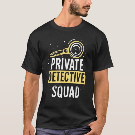Private Detective Squad Spy Investigation Investig Tシャツ (正面)