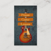 Private Guitar Lessons 名刺 (正面)