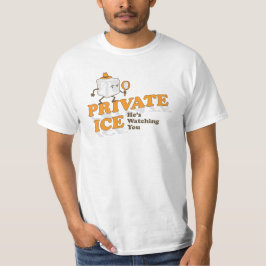Private Ice おもしろい Cartoon Word Pun Graphic Tシャツ