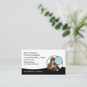 Private Investigator Theme Business Cards 名刺 (スタンド正面)