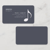 Private Lessons music teacher lead-gray 名刺 (正面/裏面)