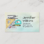 Private Math Tutor – 数学教育者 名刺 (正面)