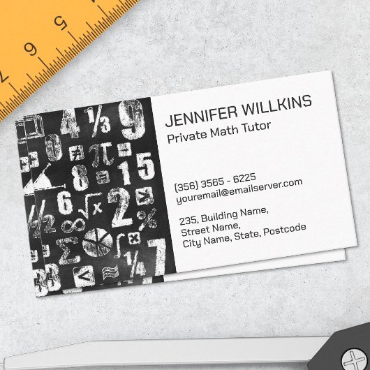 Private Math Tutor – 数学教育者 名刺