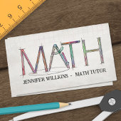 Private Math Tutor – 数学教育者 名刺