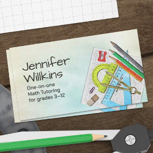 Private Math Tutor – 数学教育者 名刺