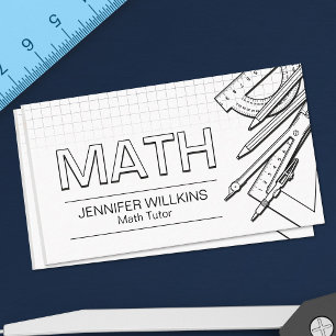 Private Math Tutor – 数学教育者 名刺