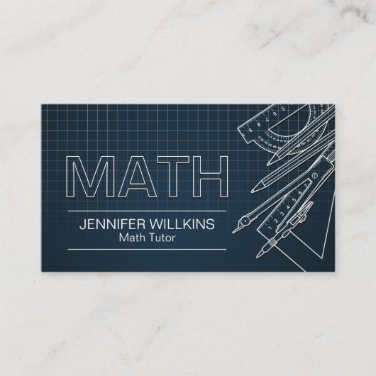 Private Math Tutor – 数学教育者 名刺 (正面)