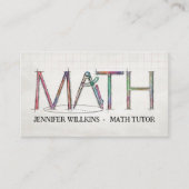 Private Math Tutor – 数学教育者 名刺 (正面)