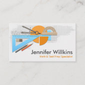 Private Math Tutor – 数学教育者 名刺 (正面)